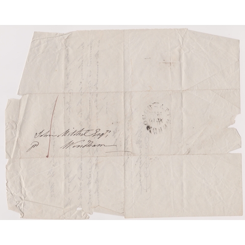 483 - Great Britain 1842-Postal History-EL in scruffy condition dated Aug 10th 1842 Old Buckingham - Manus... 