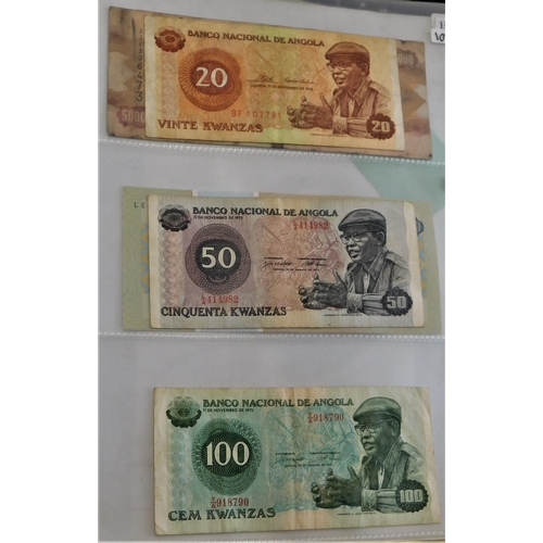 657 - Angola 1956-1999-Range of (16 notes) VG-AUNC