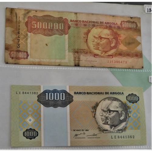 657 - Angola 1956-1999-Range of (16 notes) VG-AUNC