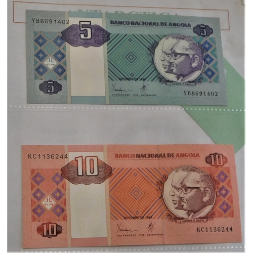 657 - Angola 1956-1999-Range of (16 notes) VG-AUNC