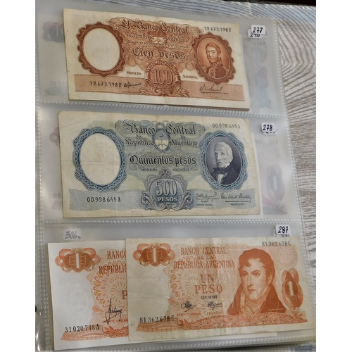 659 - Argentina 1947-1998-A collection of (50 notes) VF to UNC condition, good basis