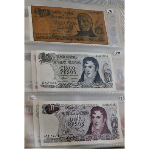 659 - Argentina 1947-1998-A collection of (50 notes) VF to UNC condition, good basis