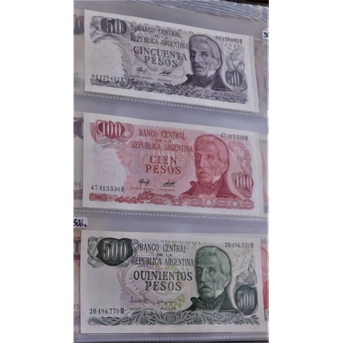 659 - Argentina 1947-1998-A collection of (50 notes) VF to UNC condition, good basis