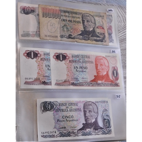 659 - Argentina 1947-1998-A collection of (50 notes) VF to UNC condition, good basis