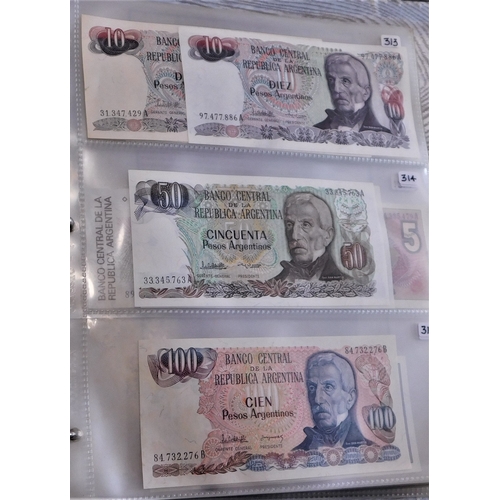 659 - Argentina 1947-1998-A collection of (50 notes) VF to UNC condition, good basis