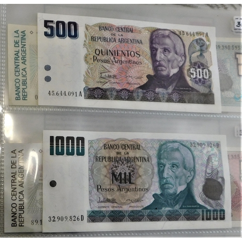 659 - Argentina 1947-1998-A collection of (50 notes) VF to UNC condition, good basis