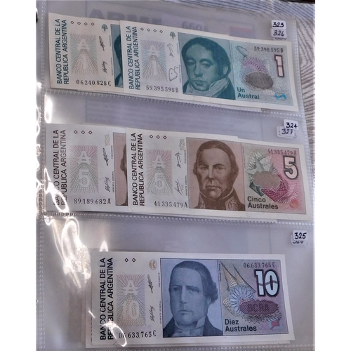 659 - Argentina 1947-1998-A collection of (50 notes) VF to UNC condition, good basis