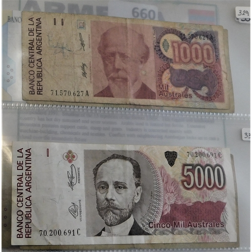 659 - Argentina 1947-1998-A collection of (50 notes) VF to UNC condition, good basis