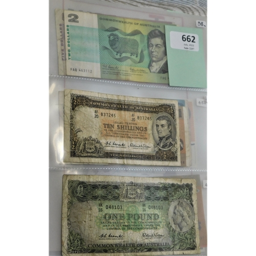 662 - Australia 1954-1994-Collection of (14 notes) VF to AUNC-useful lot