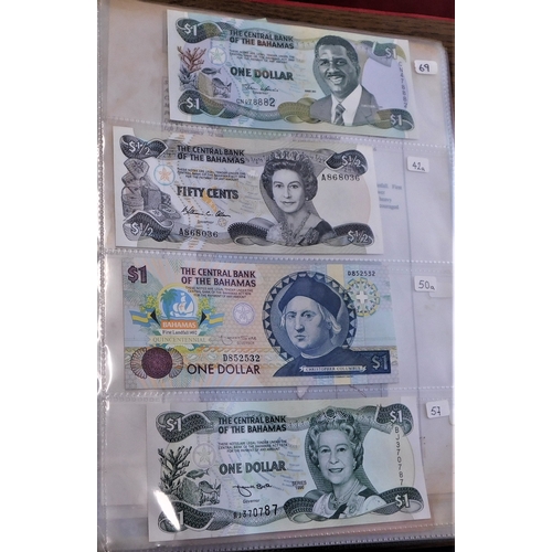 665 - Bahamas-1953 4/- P13, and 10/-P14-both VG-1965 1/2 dollar P28, GVF-1974 1/2 dollar,P24 GVF AUNC-1992... 