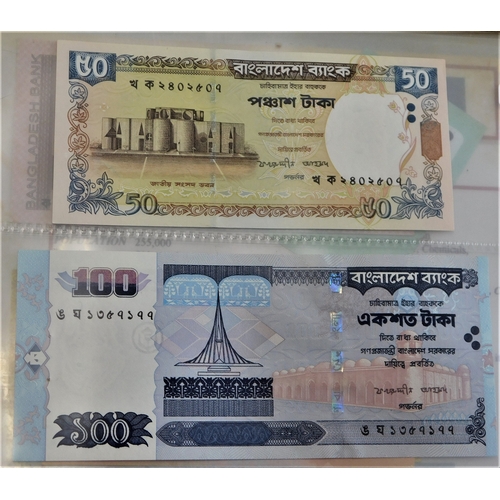 667 - Bangladesh 1979-2012-Range of (25 notes) VF to AUNC