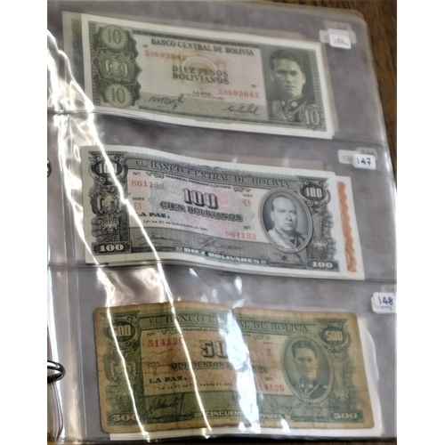 679 - Bolivia 1911to 1986-(20 notes) good lot, pick 102-218 few scarcer (20)