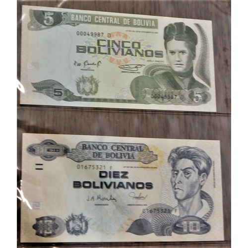 679 - Bolivia 1911to 1986-(20 notes) good lot, pick 102-218 few scarcer (20)