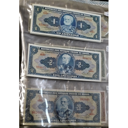 681 - Brazil 1923-2002-Good collection of (150+ notes) modern issues include high values in good condition