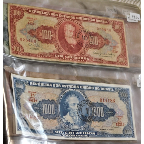 681 - Brazil 1923-2002-Good collection of (150+ notes) modern issues include high values in good condition