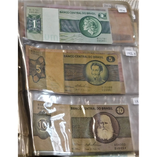 681 - Brazil 1923-2002-Good collection of (150+ notes) modern issues include high values in good condition