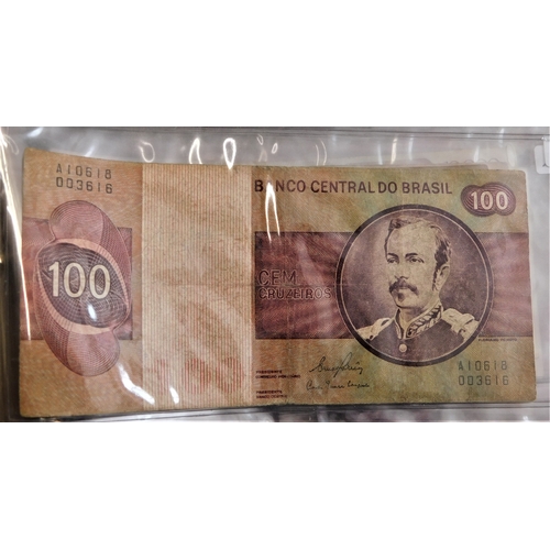 681 - Brazil 1923-2002-Good collection of (150+ notes) modern issues include high values in good condition