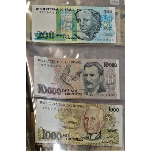 681 - Brazil 1923-2002-Good collection of (150+ notes) modern issues include high values in good condition