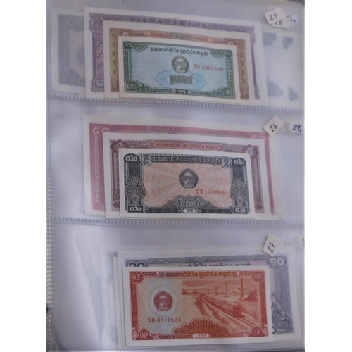 689 - Cambodia-Good collection of (56 notes) mostly AUNC to P66(56)