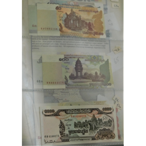 689 - Cambodia-Good collection of (56 notes) mostly AUNC to P66(56)