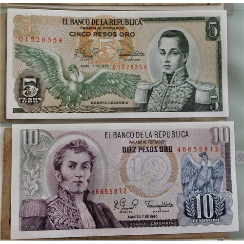 699a - Colombia 1927-2001-A range of (23 notes) used condition