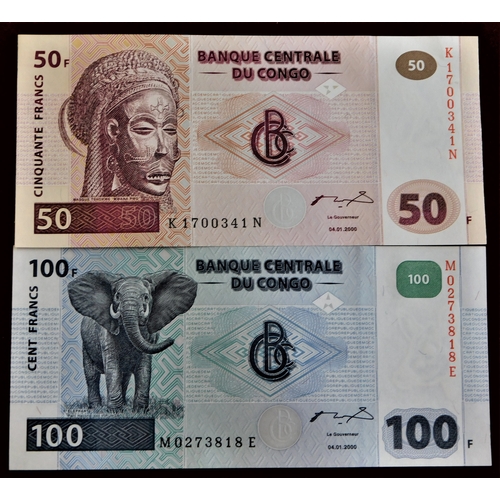 699e - Congo 1997- Banque Centrale du Congo-P80-P96 and 2007 50-500 Francs all AUNC (19)