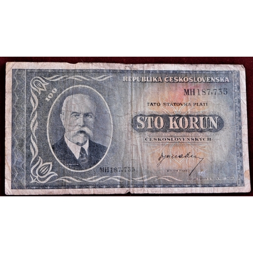 699k - Czechoslovakia-Small range of notes, mostly VF to EF (15)