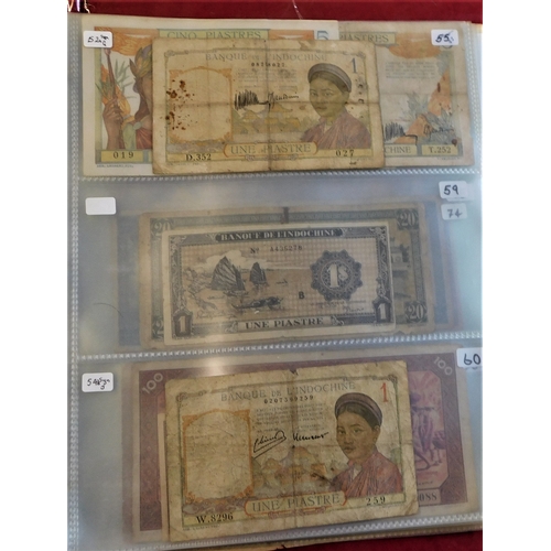 706 - France Shiro China 1921-(P48)-1953 (P109) an interesting range of 32 notes-the early in mixed condit... 