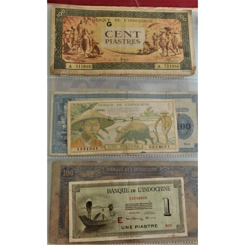 706 - France Shiro China 1921-(P48)-1953 (P109) an interesting range of 32 notes-the early in mixed condit... 