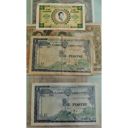 706 - France Shiro China 1921-(P48)-1953 (P109) an interesting range of 32 notes-the early in mixed condit... 