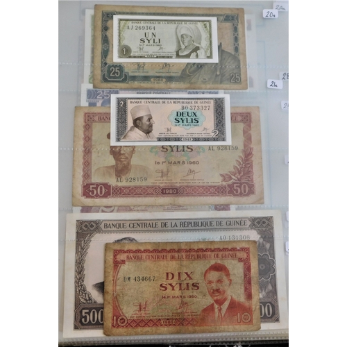 732 - Guinea 1960-2006-A good small collection of (23) notes-VF to AUNC