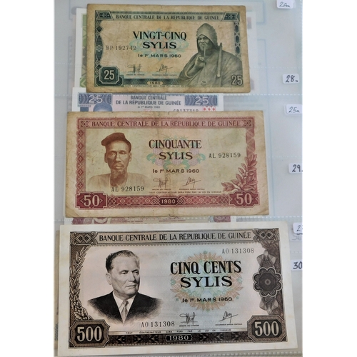 732 - Guinea 1960-2006-A good small collection of (23) notes-VF to AUNC