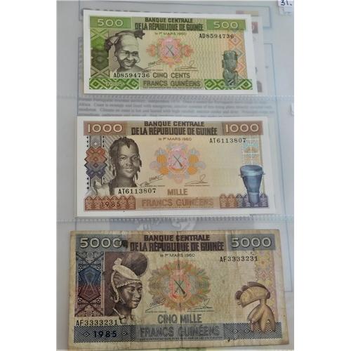 732 - Guinea 1960-2006-A good small collection of (23) notes-VF to AUNC