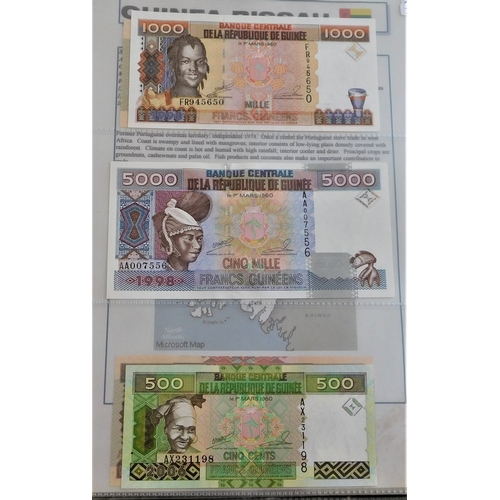 732 - Guinea 1960-2006-A good small collection of (23) notes-VF to AUNC