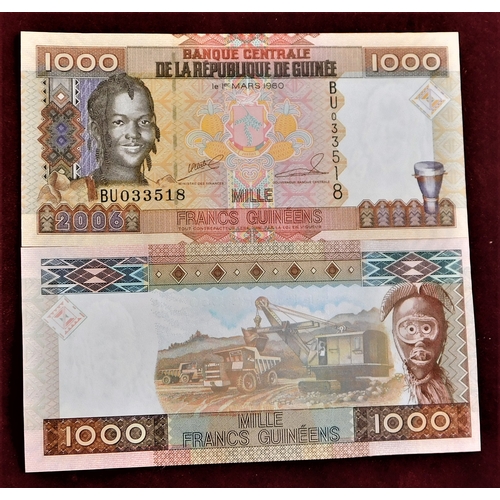 732 - Guinea 1960-2006-A good small collection of (23) notes-VF to AUNC