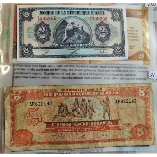 735 - Haiti 1919(P200)-2004(P275) Range of twelve notes, mostly EF/AUNC, few earlier VG (12)