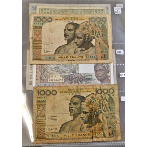 745 - West African State Ivory Coast-Scarce range with 1000 Francs (2)-(1959+1961) 500F (1952) 1000(1981A)... 