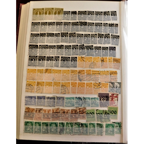 14 - Germany 1920-64 - (1000+) Range very full stock book int and used  with duplication mainly inflation... 