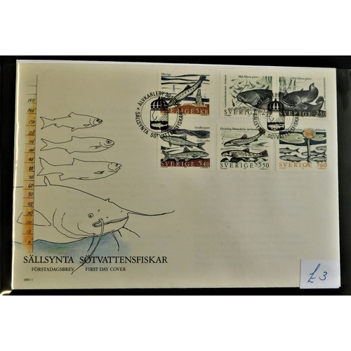 19 - Sweden - An album 1990's clean FDCs unaddressed (46)