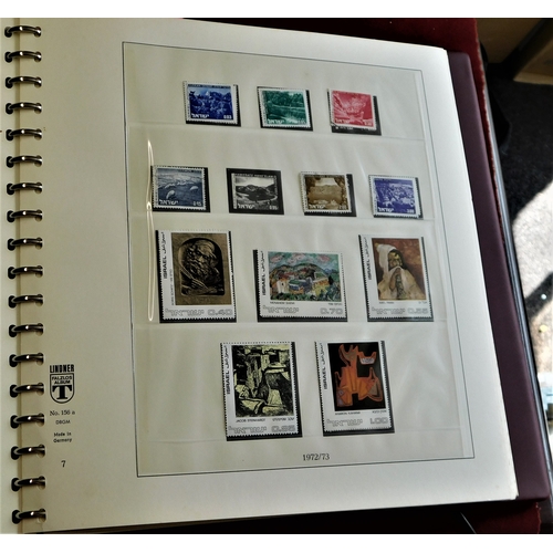 6 - Israel 1972-89 - Lindner Hingeless printed album with mounts containing u/m,m/m and used in sets/par... 