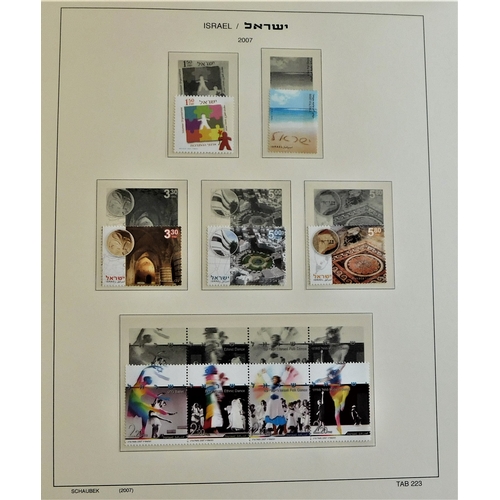 8 - Israel 1998-2011 - Schaubeck Hingeless album with u/m stamps and miniature sheets-spare in places-ca... 