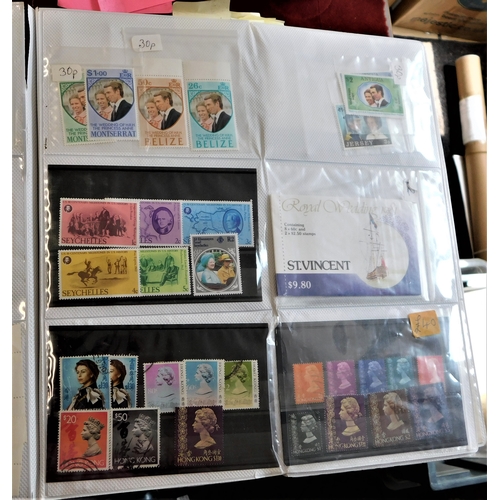 21 - Commonwealth & Foreign - A large display album with 450 to 500 carded on single M/S good range of th... 