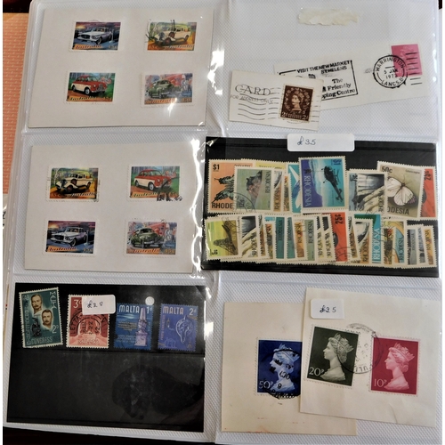 21 - Commonwealth & Foreign - A large display album with 450 to 500 carded on single M/S good range of th... 