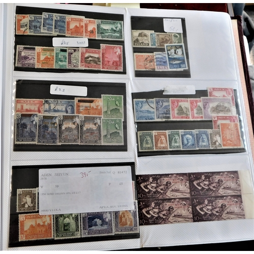 21 - Commonwealth & Foreign - A large display album with 450 to 500 carded on single M/S good range of th... 