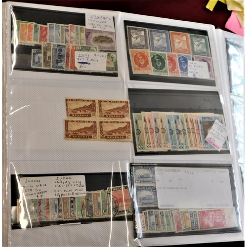 21 - Commonwealth & Foreign - A large display album with 450 to 500 carded on single M/S good range of th... 