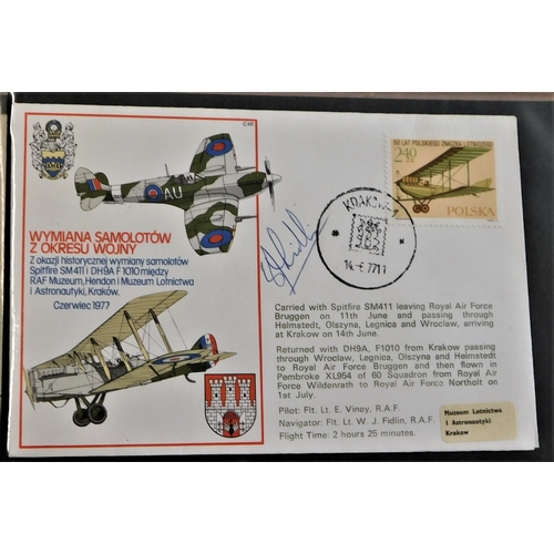 42 - Great Britain-Two albums of FDC's one mostly RAF-the other FDCs & few packs few foreign (100 approx.... 