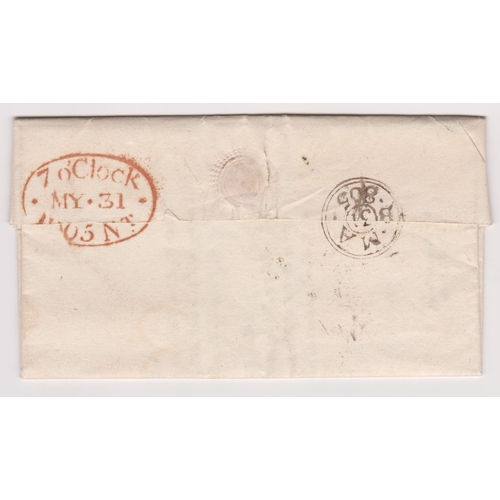 55 - Great Britain 1805 Postal History - E.L. Printed circular referring to an Auction dated May 30th 180... 