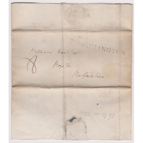 56 - Great Britain 1801 Postal History - E.L. Dated March 16 1801-posted to Royston-manuscript 8 sing lin... 