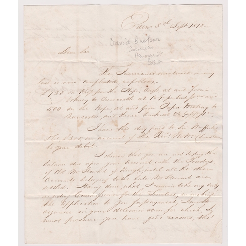 61 - Great Britain 1812-Postal History-E.L. Dated 5th Sept 1812, Edinburgh posted to kirkwall cancelled w... 