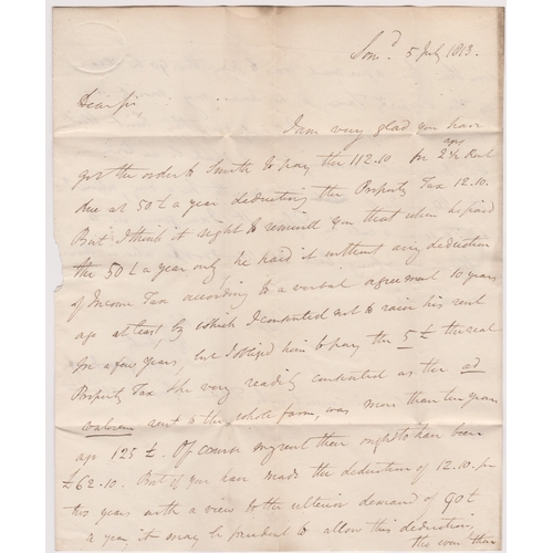 62 - Great Britain 1813 Postal History - E.L. Dated 5th July 1813-posted to Strand London-manuscript 9-2 ... 